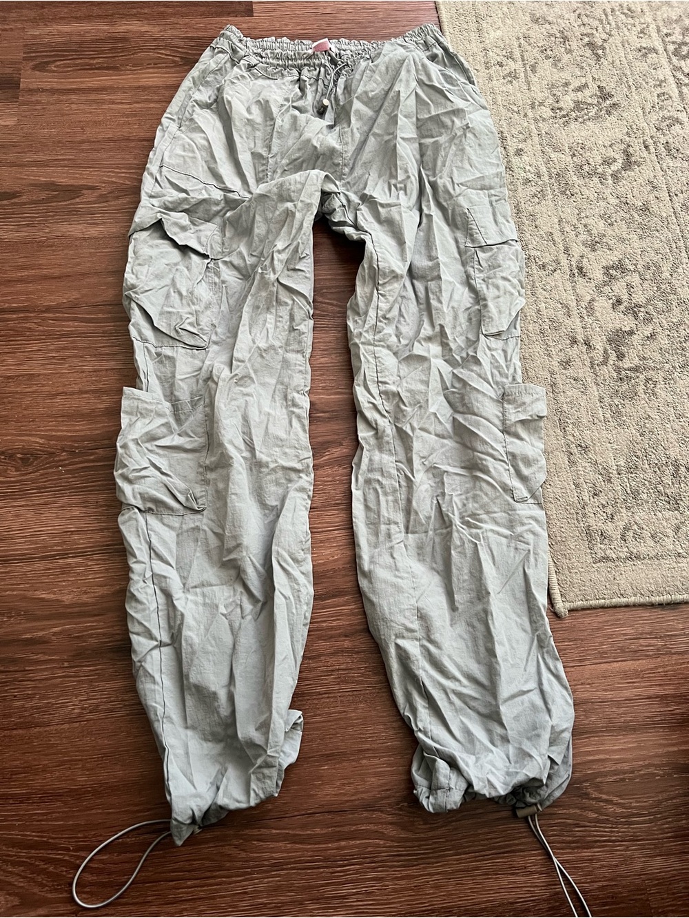 Light Gray Men's Cargo Jogger Pants